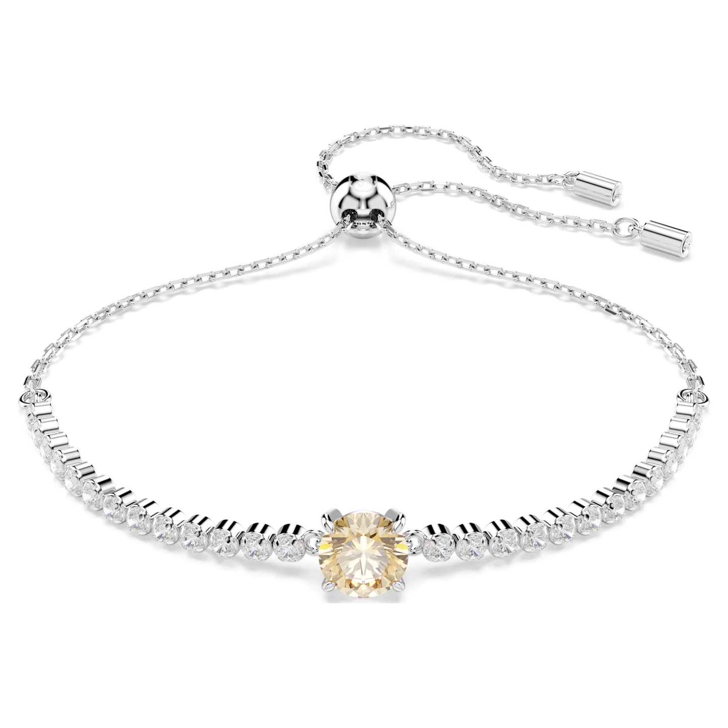 MATRIX TENNIS BRACELET - YELLOW, RHODIUM