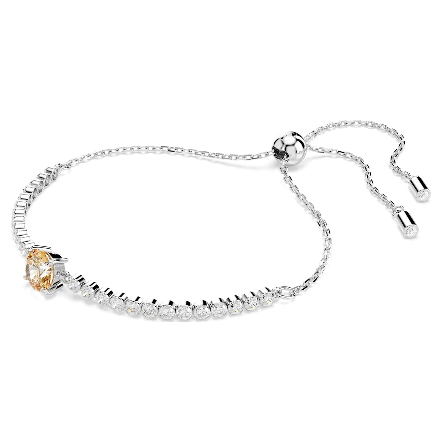 MATRIX TENNIS BRACELET - YELLOW, RHODIUM