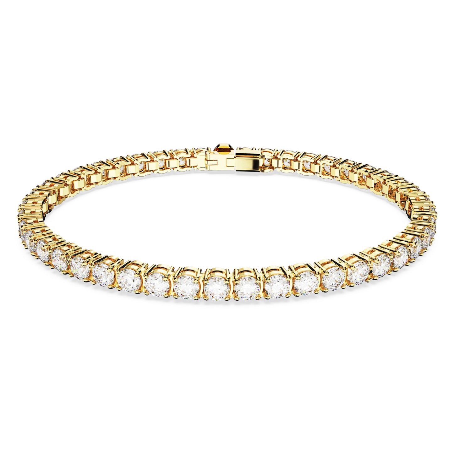 MATRIX TENNIS BRACELET - WHITE, GOLD