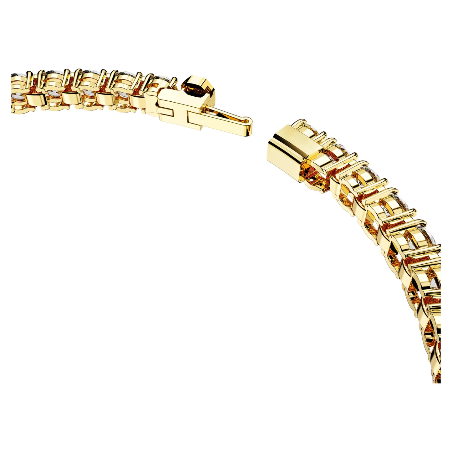 MATRIX TENNIS BRACELET - WHITE, GOLD