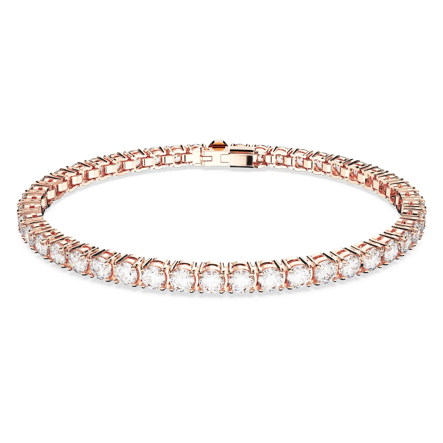 MATRIX TENNIS BRACELET - WHITE, ROSE-GOLD