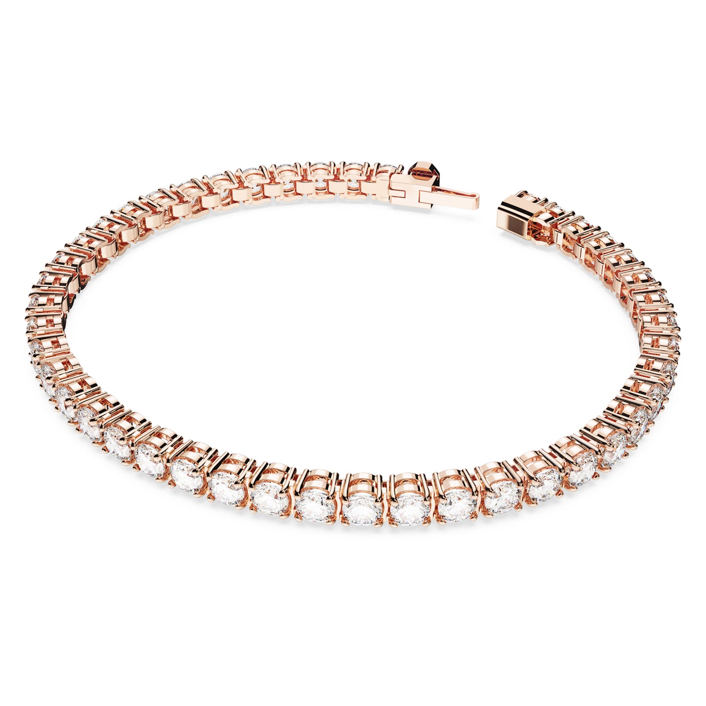 MATRIX TENNIS BRACELET - WHITE, ROSE-GOLD