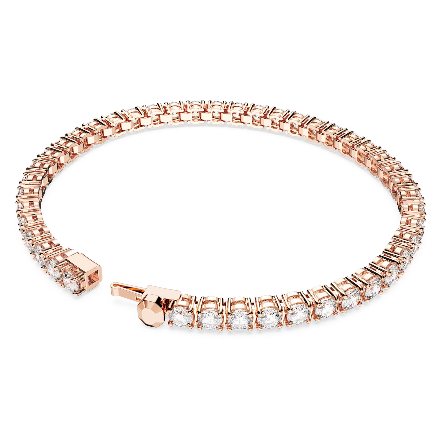 MATRIX TENNIS BRACELET - WHITE, ROSE-GOLD