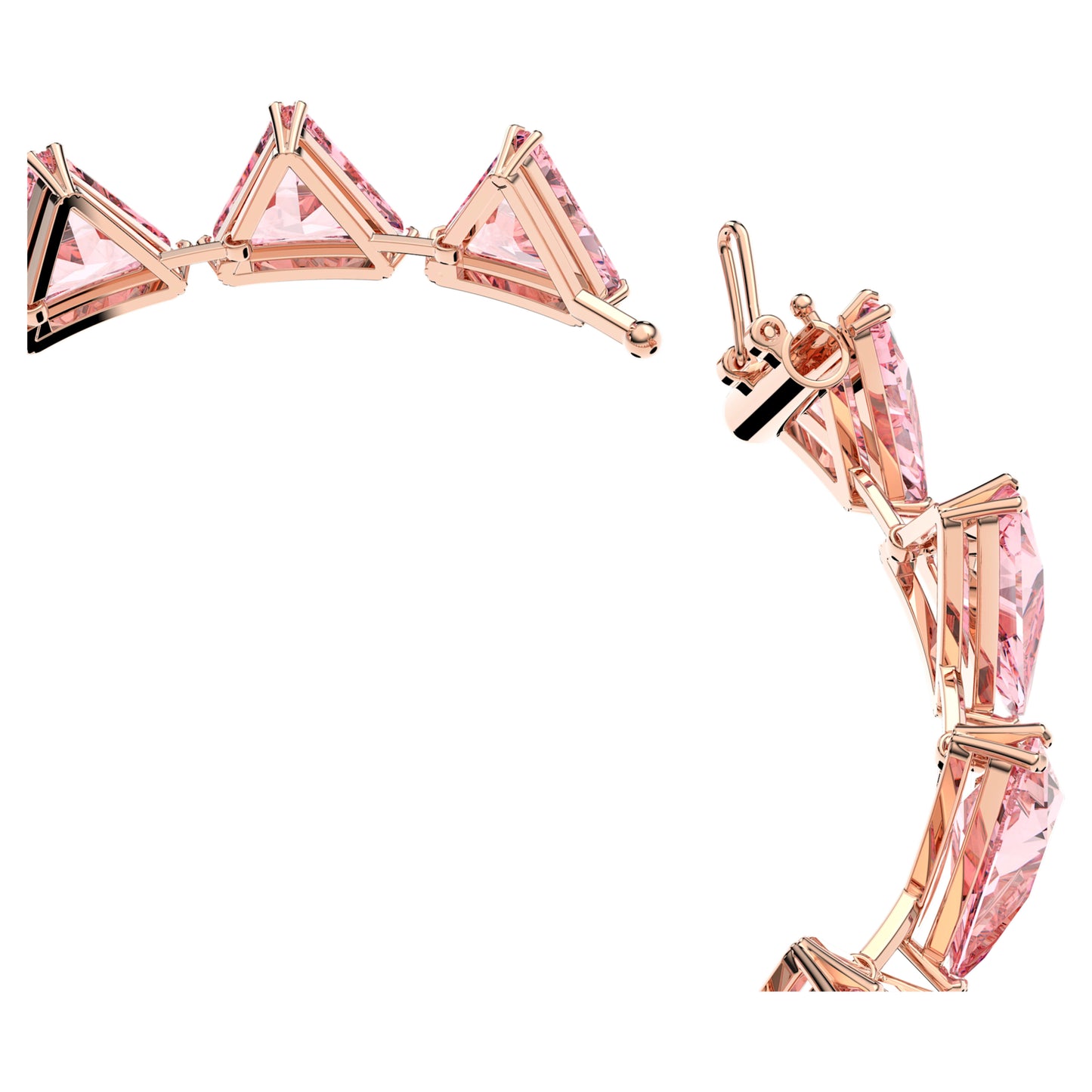 MATRIX TENNIS BRACELET TRIANGLE - PINK, ROSE-GOLD