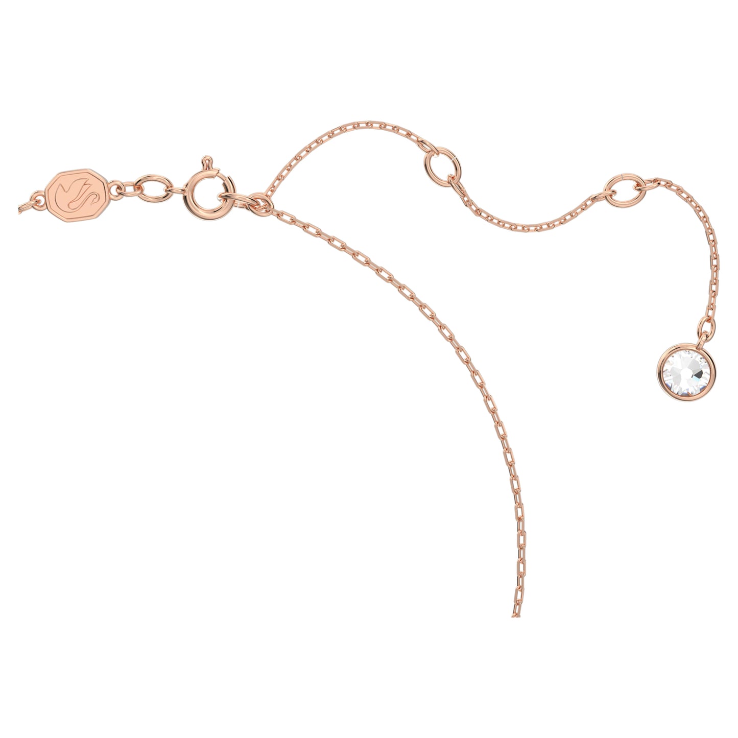 STELLA NECKLACE STAR - WHITE, ROSE-GOLD