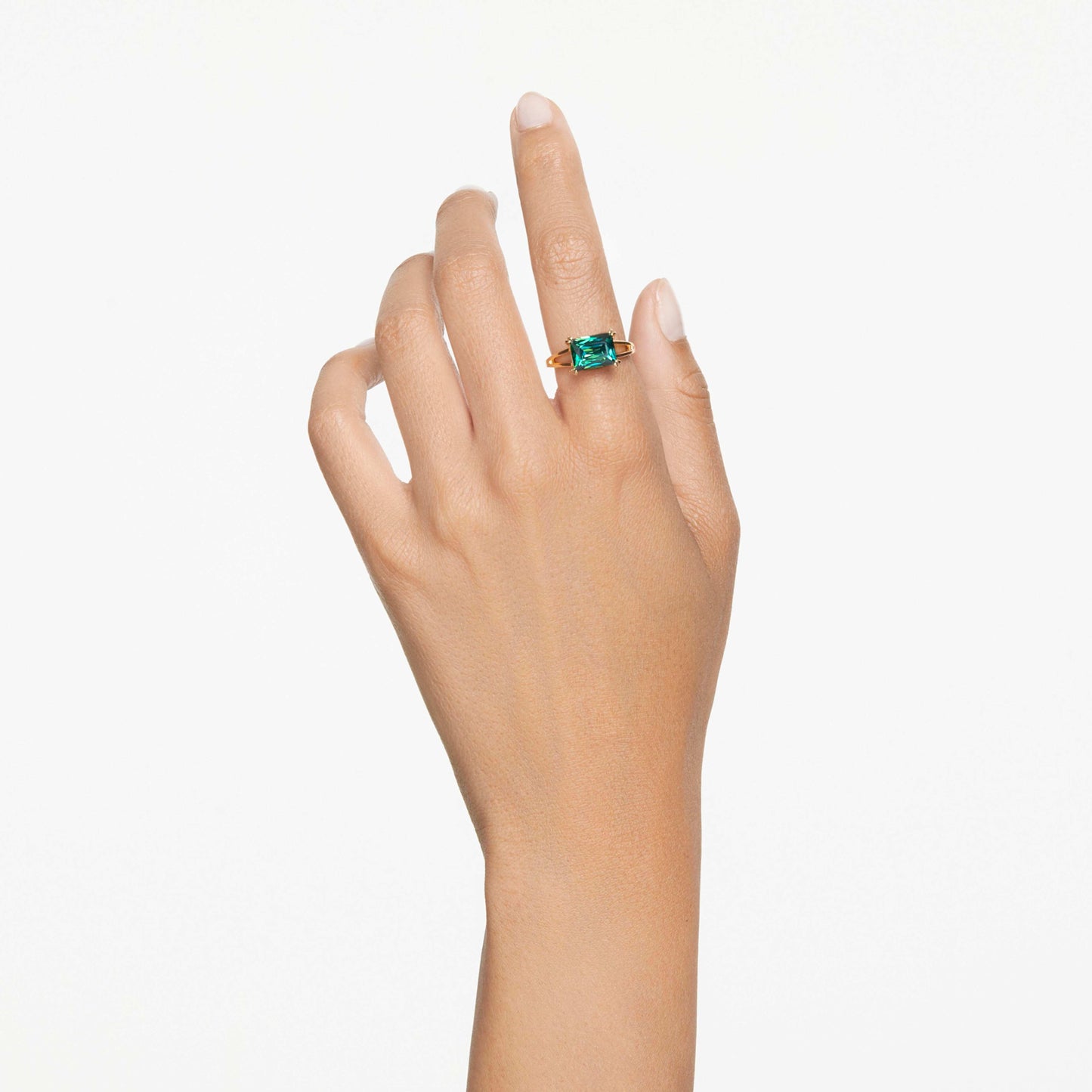 STILLA COCKTAIL RING - GREEN, GOLD