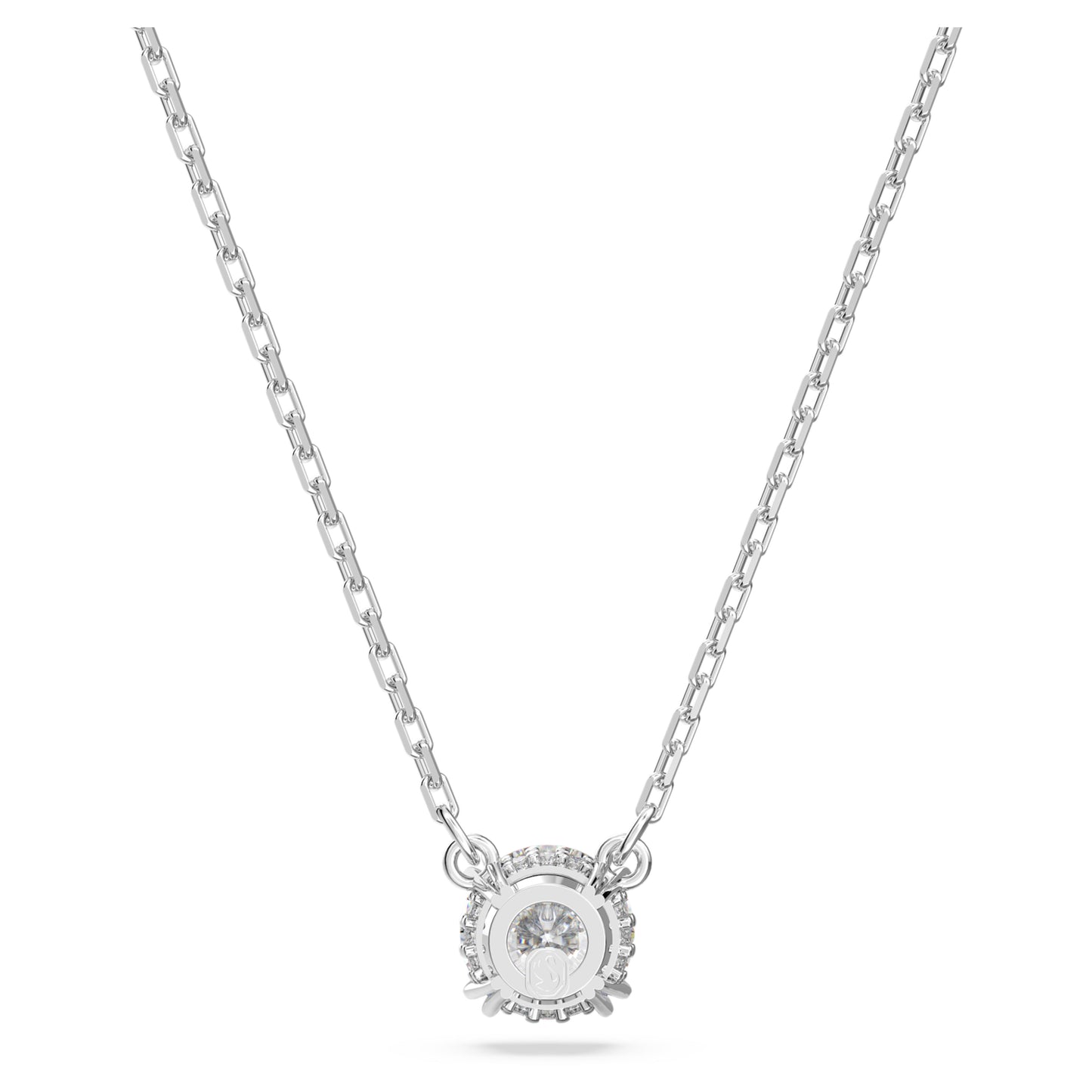 STILLA PENDANT - WHITE, RHODIUM