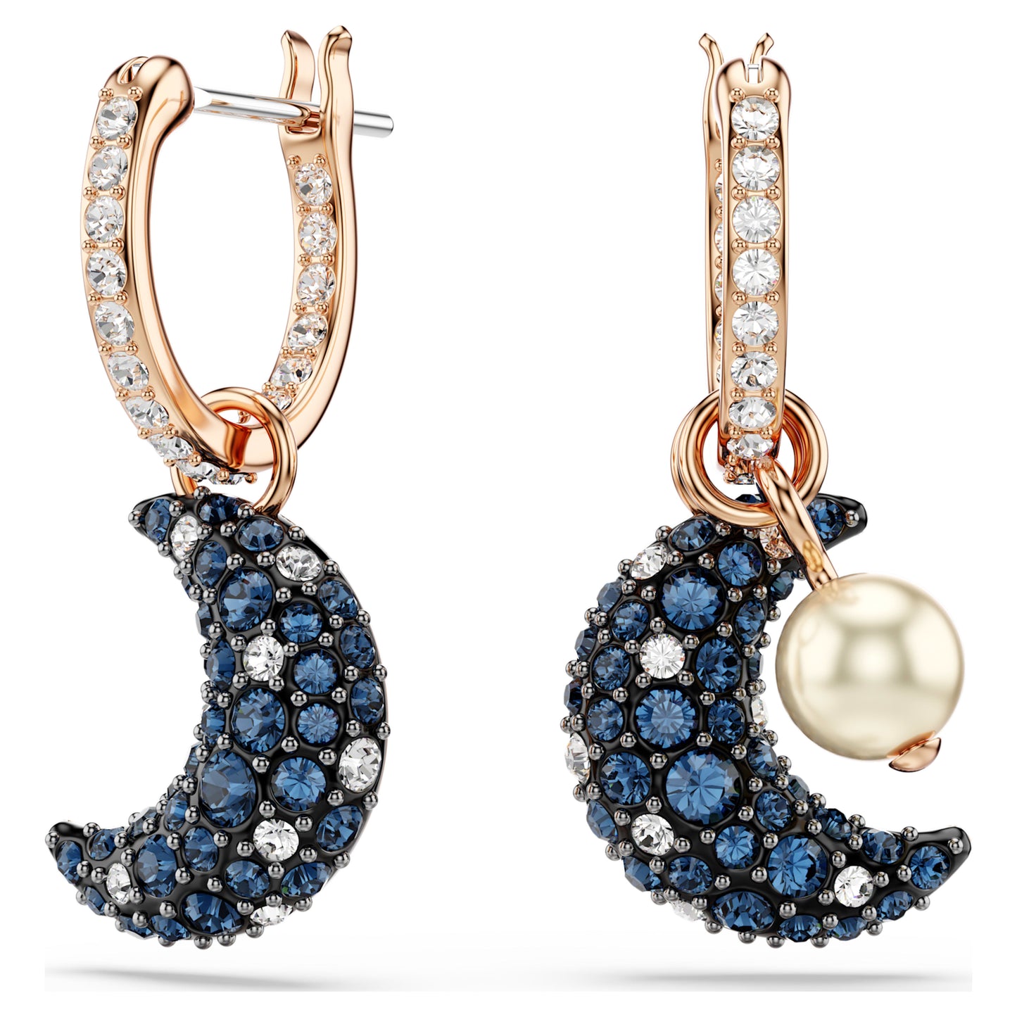 SUBLIMA DROP EARRINGS MOON - MULTI-COLOURED, ROSE-GOLD