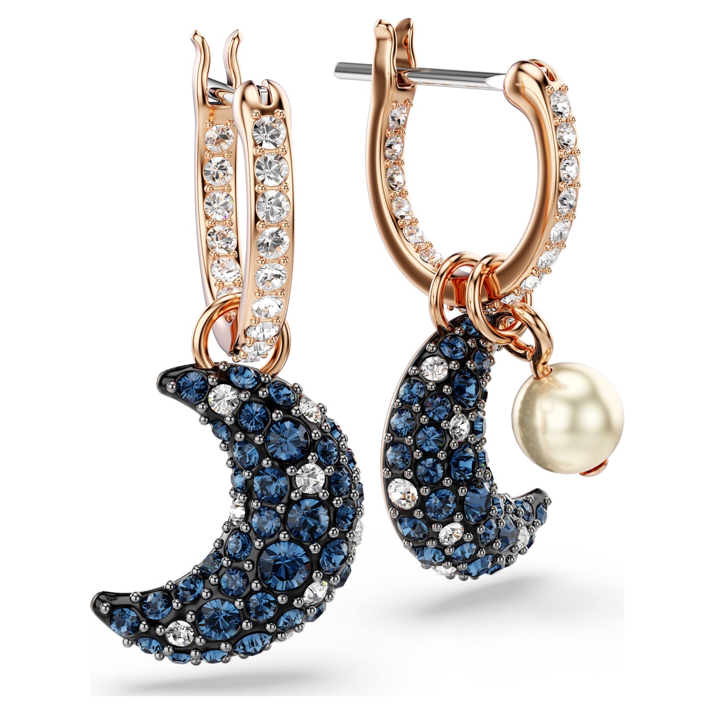 SUBLIMA DROP EARRINGS MOON - MULTI-COLOURED, ROSE-GOLD