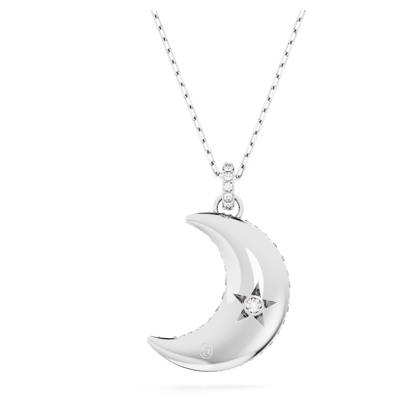 SUBLIMA PENDANT LUNA - WHITE, RHODIUM