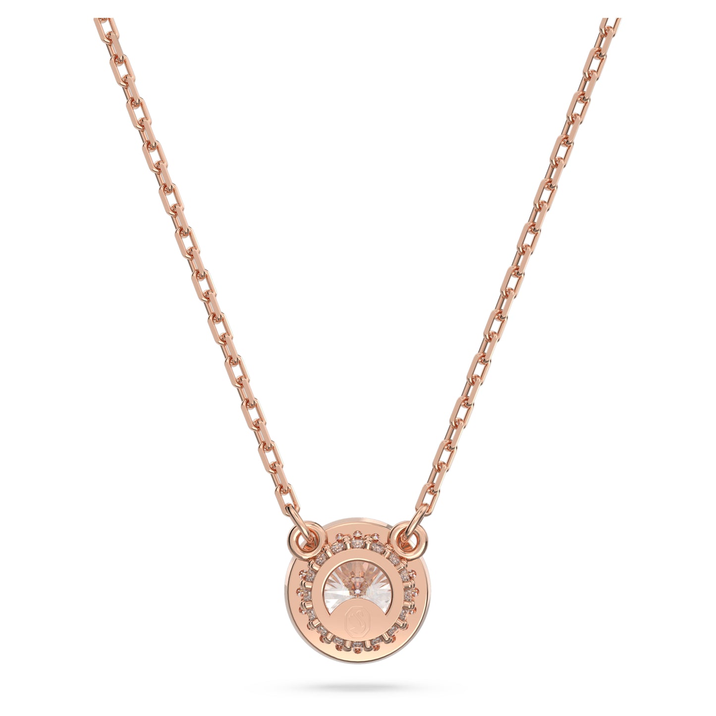 UNA ANGELIC PENDANT PAVE - WHITE, ROSE-GOLD