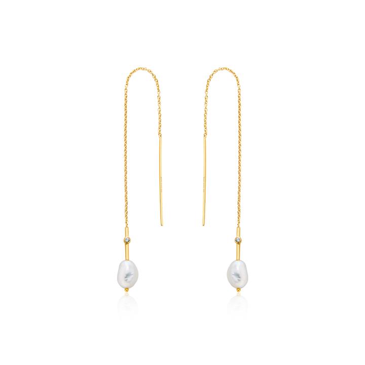 PEARL OF WISDOM PEARL THREADER EARRINGS