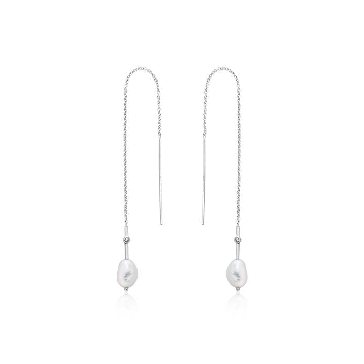 PEARL OF WISDOM PEARL THREADER EARRINGS