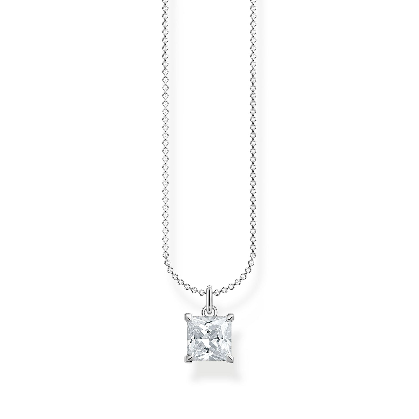 CHARMING COLLECTION SQUARE CZ NECKLACE