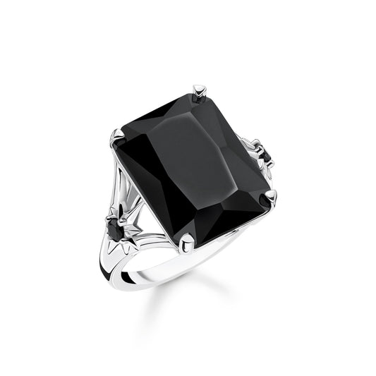 MAGIC STONES ONYX STATEMENT RING