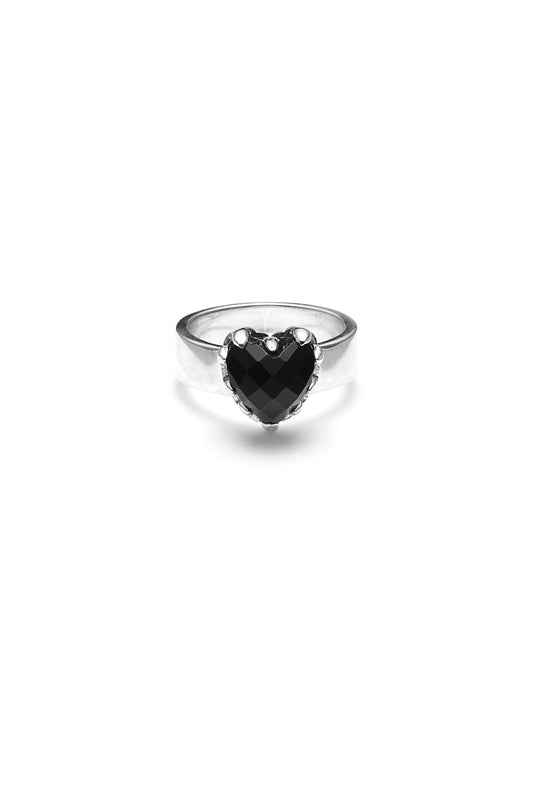 LOVE CLAW RING ONYX