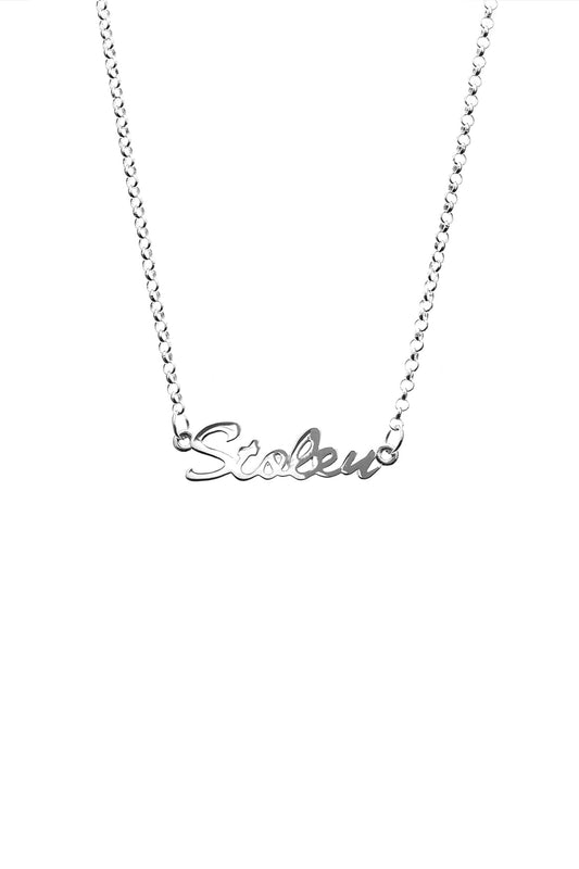 STOLEN SCRIPT NECKLACE